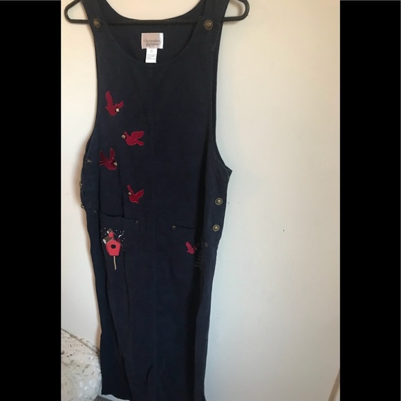 Christopher &Banks Red Bird Dress - Picture 2 of 2